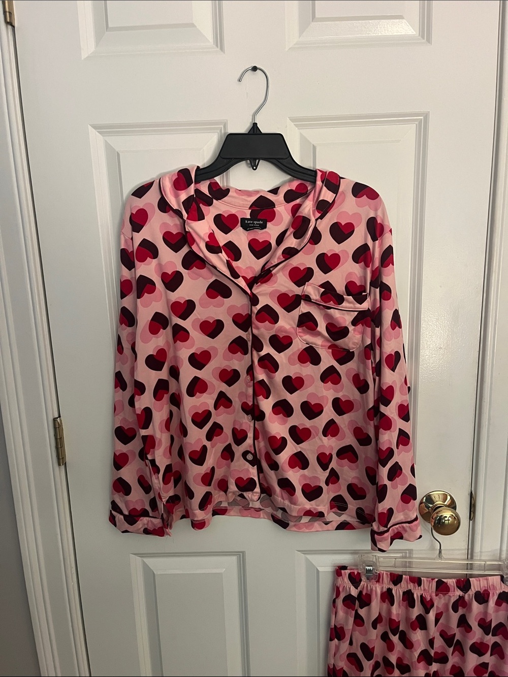 Kate spade chocolate dipped hearts PJ set